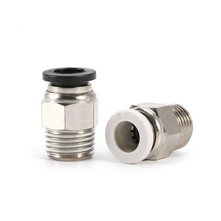 Hosemart 8mm PU Pipe OD Pneumatic Straight Male Thread Push Fitting