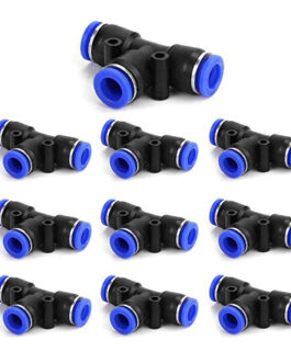 Hosemart Pneumatic Push to Quick Connect Tee Union Fittings